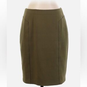 Halogen olive green pencil skirt size 4
